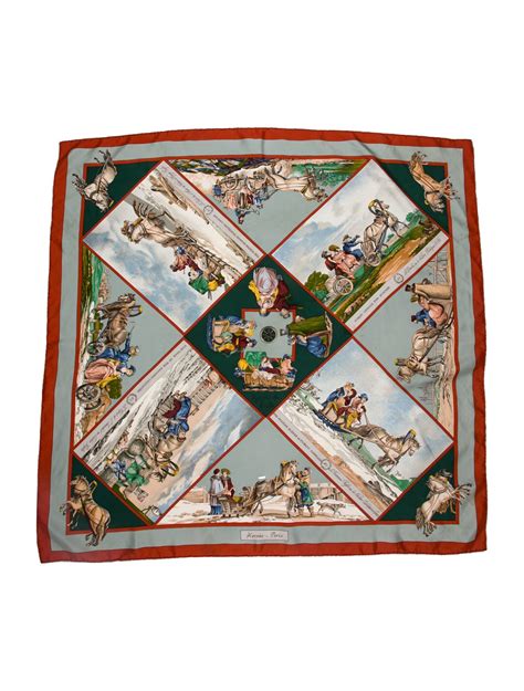 Voyages En Russie HERMES Silk Scarf for sale online 